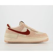 Nike Air Force 1 Shadow Trainers Shimmer Mars Stone Sanddrift Pearl White