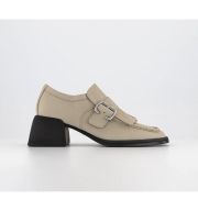 Vagabond Ansie Buckle Block Loafers Biscotti