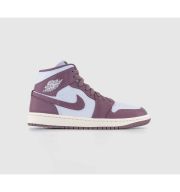 Jordan Air 1 Mid Trainers Pure Platinum Sky J Mauve Sail