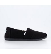 TOMS Alpargata Slip Ons Black Black Recycled