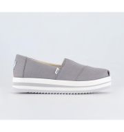 TOMS Alpargata Midform Drizzle Grey Canvas