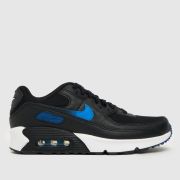 Nike black and blue air max 90 Boys Youth trainers