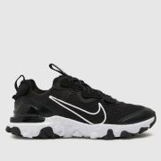 Nike black & white react vision Youth trainers
