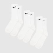 Nike white & black crew socks 3 pack