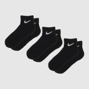 Nike black & white ankle socks 3 pack