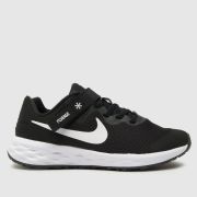 Nike black & white revolution 6 flyease Youth trainers