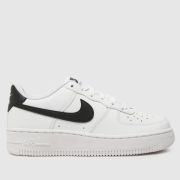 Nike white & black air force 1 Youth trainers