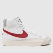 Nike white & red blazer mid 77 Youth trainers
