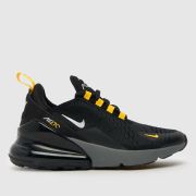 Nike black & gold air max 270 Youth trainers