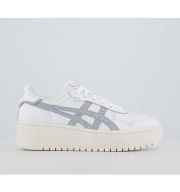 Asics Japan S PF Trainers WHITE PIEDMONT GREY Leather