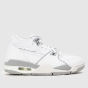 Nike white & grey air flight 89 Youth trainers