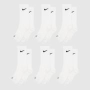 Nike white & black crew socks 6 pack