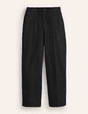 Bi-Stretch Crop Flare Trousers Black Women Boden, BLACK