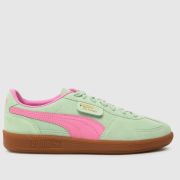 PUMA palermo trainers in light green
