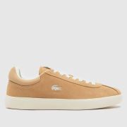 Lacoste baseshot trainers in tan