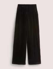 Black Wide-Leg Trousers Black Women Boden, Black Velvet