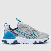Nike grey multi react vision Youth trainers