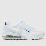 Nike white & pl blue air max pulse Boys Youth trainers