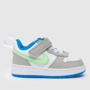 Nike grey multi court borough low Boys Toddler trainers