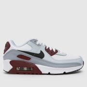 Nike white multi air max 90 ltr Youth trainers