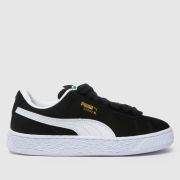PUMA black & white suede xl Youth trainers