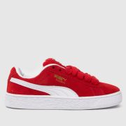 PUMA red suede xl Boys Youth trainers