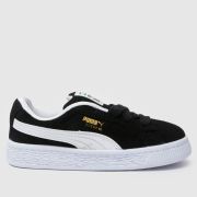 PUMA black & white suede xl Toddler trainers