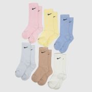 Nike multi kids crew socks 6 pack
