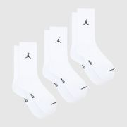 Nike white & black jordan crew socks 3 pack