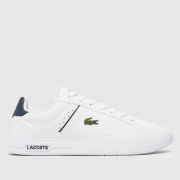 Lacoste europa pro trainers in white & navy