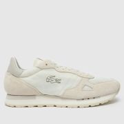 Lacoste partner 70s trainers in off-white