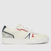 Lacoste l001 trainers in white & navy