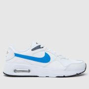 Nike air max sc trainers in white & pl blue