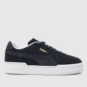 PUMA ca pro suede mix trainers in navy