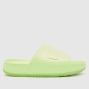 Nike calm slide sandals in lime
