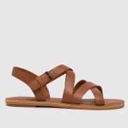 TOMS sicily sandals in brown