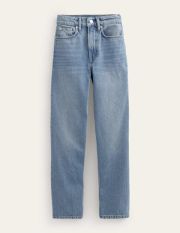 Mid Rise Tapered Jeans Denim Women Boden, Light Vintage