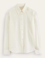 Sienna Silk Shirt White Women Boden, Ivory