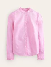 Phoebe Cotton Shirt Pink Women Boden, Pink Oxford
