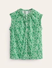 Olive Sleeveless Shirt Green Women Boden, Green Tambourine, Tulip Garden
