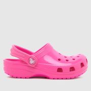 Crocs pink classic high shine clog Girls Toddler sandals