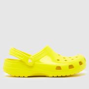 Crocs classic neon highlighter clog sandals in yellow