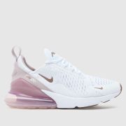 Nike air max 270 trainers in white & purple