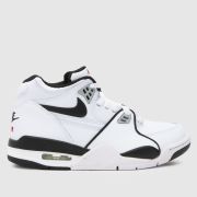 Nike white & black air flight 89 Youth trainers