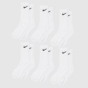 Nike white & black everyday crew sock 6 pack