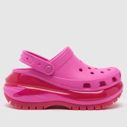 Crocs pink mega crush clog Girls Youth sandals