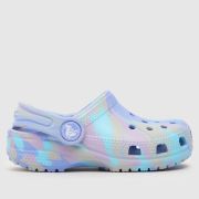 Crocs purple classic clog marble Girls Toddler sandals