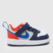 Nike navy multi court borough low recraft Boys Toddler trainers