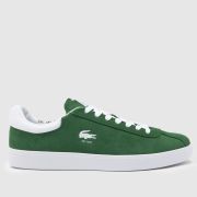 Lacoste baseshot trainers in dark green