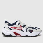 Nike al8 trainers in white & navy